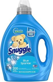 img 3 attached to 🧼 Snuggle Blue Sparkle Liquid Fabric Softener - 200 Loads, 2X Concentrated Formula, 80 Fl Oz