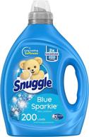 🧼 snuggle blue sparkle liquid fabric softener - 200 loads, 2x concentrated formula, 80 fl oz logo