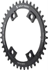 img 2 attached to 🖤 Black Wolf Tooth Drop-Stop Chainrings - 42t for Shimano Road Cranksets with Assymetric 4x110mm BCD