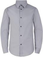 boys' clothing: calvin klein button dress shirt logo