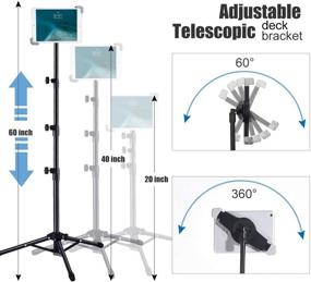 img 2 attached to Tripod Adjustable Tablets Bluetooth Control