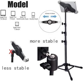 img 3 attached to Tripod Adjustable Tablets Bluetooth Control