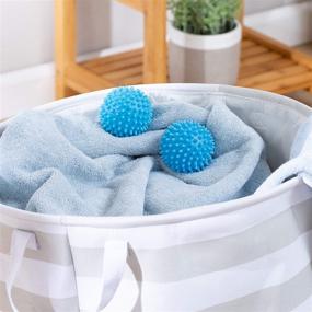 img 2 attached to 🔵 Honey-Can-Do 2-Pack of Dryer Balls for Efficient Laundry Drying - DRY-01116 Blue