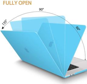 img 2 attached to 💙 May Chen MacBook Pro 13 Inch Clear See Through Case for 2020 Release A2338 M1/A2289/A2251, Blue