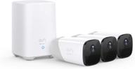 📷 eufycam 2 wireless home security camera system by eufy security, 365-day battery life, hd 1080p, ip67 weatherproof, night vision, amazon alexa compatible, 3-cam kit, no monthly fee logo