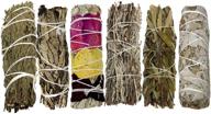 🌿 complete smudge kit refill with 6 bundles for cleansing - blue sage, lavender, yerba santa, cedar, flower sage, and white sage smudge sticks логотип