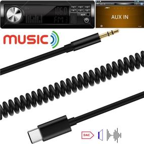 img 3 attached to 🎧 USB C кабель аудио 3,5 мм, VIMVIP разъем Type C к 3,5 мм аудио адаптеру для автомобильного/домашнего стерео, наушников, колонок (черный) - улучшенный SEO