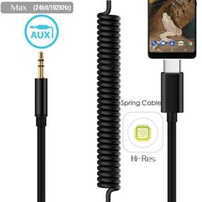 img 4 attached to 🎧 USB C кабель аудио 3,5 мм, VIMVIP разъем Type C к 3,5 мм аудио адаптеру для автомобильного/домашнего стерео, наушников, колонок (черный) - улучшенный SEO