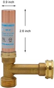 img 3 attached to HYDRO MASTER 0611001 Water Hammer Arrestor 💧 Tee, 3/4 in. FHT x 3/4&#34; in. MHT