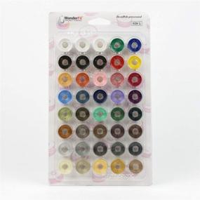 img 1 attached to WonderFil Specialty Threads: DecoBob Pre-Wound 🧵 Bobbins Size L - Complete Master Set