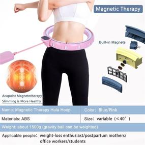 img 2 attached to 🌀 NC 2021 Newly Upgraded Hula Hoops for Adults: Weight Loss & Abdomen Fitness with Smart Weighted Design and Detachable Knots