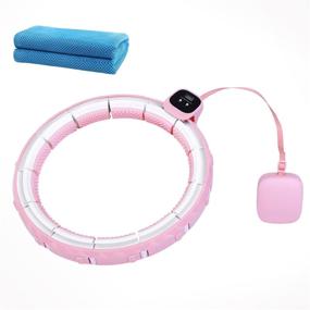 img 4 attached to 🌀 NC 2021 Newly Upgraded Hula Hoops for Adults: Weight Loss & Abdomen Fitness with Smart Weighted Design and Detachable Knots