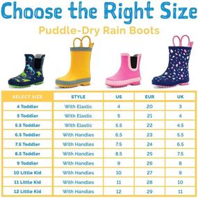 img 1 attached to JAN JUL Dinoland Boys' Toddler Wellington Shoes - Optimized for Boots