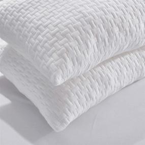 img 2 attached to Frabo Memory Foam Pillows (2 Pack) - Luxury Cooling Bamboo Bed Sleeping Pillows, Adjustable Soft Fluffy Pillows for Back, Stomach, Side Sleepers - Standard Size