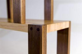 img 2 attached to 🪑 Premium Jonathan Alden Step Stool: Solid Walnut and Maple Construction for Versatile Use