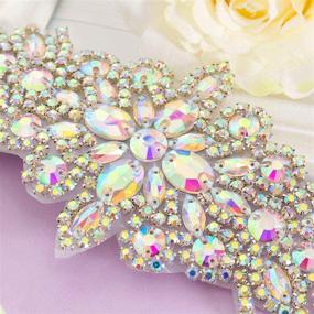 img 2 attached to Pardecor Applique Rhinestone Decoration Accessory Women's Accessories in Belts