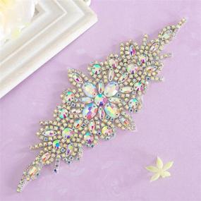 img 3 attached to Pardecor Applique Rhinestone Decoration Accessory Women's Accessories in Belts