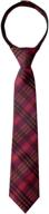 stylish plaid woven zipper necktie accessories for boys - spring notion collection logo