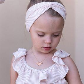 img 3 attached to 🐰 Yoosteel Bunny Gifts: 14K Rose Gold Plated Heart Initial Necklace - Engraved Love Heart - Cute Animal Bunny Necklaces for Kids Girls - Daughter Toddlers Jewelry