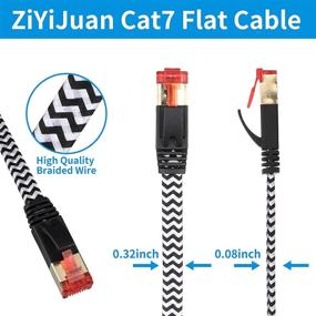 img 3 attached to ZiYiJuan Braided Ethernet Network Cable - Professional Grade for Optimal Performance