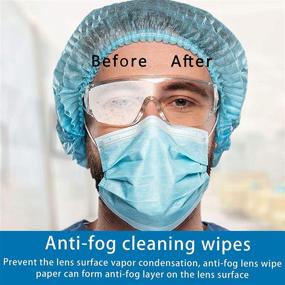 img 3 attached to 👓 ALWAYSUV Anti Fog Lens Wipes: Convenient 30 Pack of Pre-moistened Individual Wraps for Eyeglasses, Goggles & More!