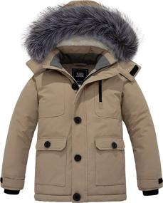 img 4 attached to ZSHOW Mid Length Windproof Quilted Thicken Boys' Clothing ~ Jackets & Coats