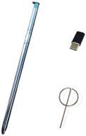 light blue touch stylus pen replacement for lg stylo 6 q730 series with type-c adapter & eject pin logo