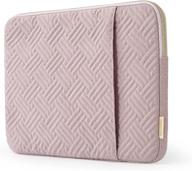 👝 laptop sleeve, bagsmart 13-13.3 inch macbook pro/air sleeve with pocket - pink, water repellent notebook computer protective case логотип