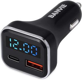 img 4 attached to BANVIE USB C Car Charger: PD3.0&QC3.0 Fast Charging Adapter with LED Voltage Display for iPhone 12 Pro Max, Samsung S10, Pixel 3/2/XL, and More