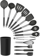 megachef black utensil stainless steel logo