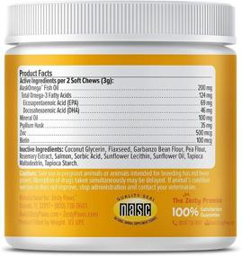 img 1 attached to Zesty Paws Hairball Control Bites for Cats - Functional Supplement with Omega 3 Fish Oil EPA & DHA + Mineral Oil, Zinc, Biotin & Psyllium Husk - Supports Gut & Skin Health - 60 Count