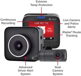 img 2 attached to 📸 Cobra Dash Camera DASH2316D: Full HD Front Cam, HD Rear Cam, 16GB MicroSD, Bluetooth Connectivity, Loop Recording, G-Sensor Auto Accident Detection, 2 Inch Screen