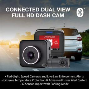 img 1 attached to 📸 Cobra Dash Camera DASH2316D: Full HD Front Cam, HD Rear Cam, 16GB MicroSD, Bluetooth Connectivity, Loop Recording, G-Sensor Auto Accident Detection, 2 Inch Screen