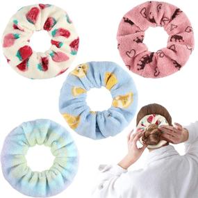 img 4 attached to Scrunchies Microfiber Scrunchy Ponytail Accessories Hair Care in Hair Accessories