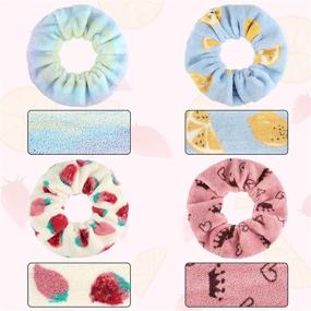 img 2 attached to Резинка для волос Microfiber Scrunchy Ponytail Accessories