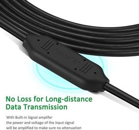 img 2 attached to 🖨️ High-Speed Printer Cable, NC XQIN Active Repeater USB Type A-Male to B-Male Cord - 60ft