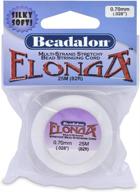 beadalon elonga 0.7mm white 25 meter beading & jewelry making wire logo