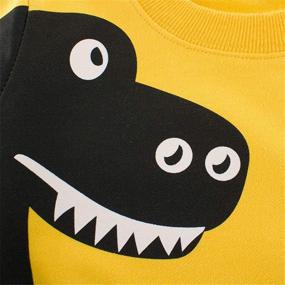 img 1 attached to 🦖 Mud Kingdom Dinosaur Boys' Clothing Toddler Sleeve - Tops, Tees & Shirts