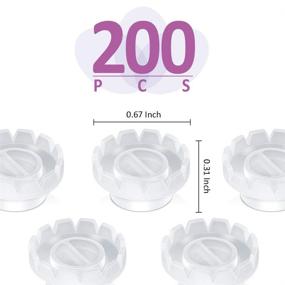 img 2 attached to 👁️ Enhance Your Eyelash Extensions with Teenitor 200 Pack Volume Lashes Fan Blossom Cups, Glue Holder, and Lash Organizer Supplies Tools