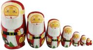 🎁 exquisite withink nesting matryoshka russian handmade collectible - authentic traditional artistry at its finest! logo