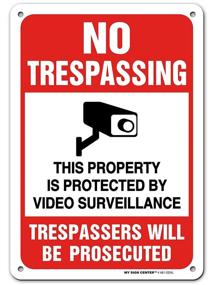 img 4 attached to Trespassing Surveillance Sign - Enhancing Occupational Health & Safety with Trespassers Prosecuted Alert