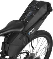 waterproof large bikepacking bags: under seat roll up 🚴 pack for mountain & road bikes - ideal bicycle accessories logo