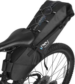 img 4 attached to Waterproof Large Bikepacking Bags: Under Seat Roll Up 🚴 Pack for Mountain & Road Bikes - Ideal Bicycle Accessories