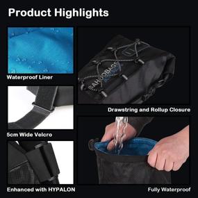 img 3 attached to Waterproof Large Bikepacking Bags: Under Seat Roll Up 🚴 Pack for Mountain & Road Bikes - Ideal Bicycle Accessories