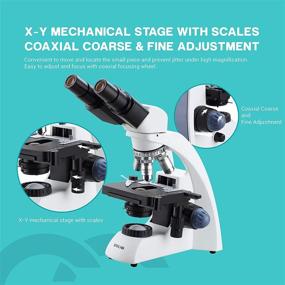 img 1 attached to 🔬 ESSLNB Microscope for Adults Students 2000X Binocular Compound Microscope: Enhanced Viewing with Phone Adapter and X-Y Mechanical Stage