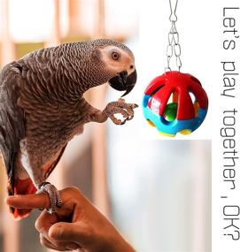 img 1 attached to 🦜 SunnyHeart Parrot Toys: Foraging Chew Toy for Cockatiels, Conures, African Greys, and Amazons