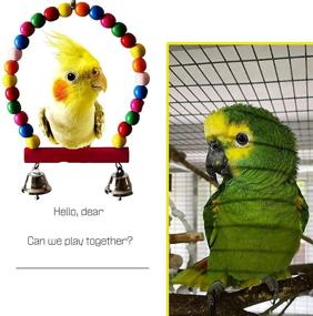 img 2 attached to 🦜 SunnyHeart Parrot Toys: Foraging Chew Toy for Cockatiels, Conures, African Greys, and Amazons