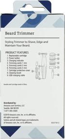 img 2 attached to Amazon Brand - Solimo Rechargeable Beard Trimmer: Multi-functional Grooming Tool with 1 Blade, 3 Combs, and Charging Cable