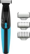 amazon brand - solimo rechargeable beard trimmer: multi-functional grooming tool with 1 blade, 3 combs, and charging cable logo