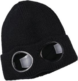 img 4 attached to YOJEE Womens Winter Beanie Goggles Outdoor Recreation